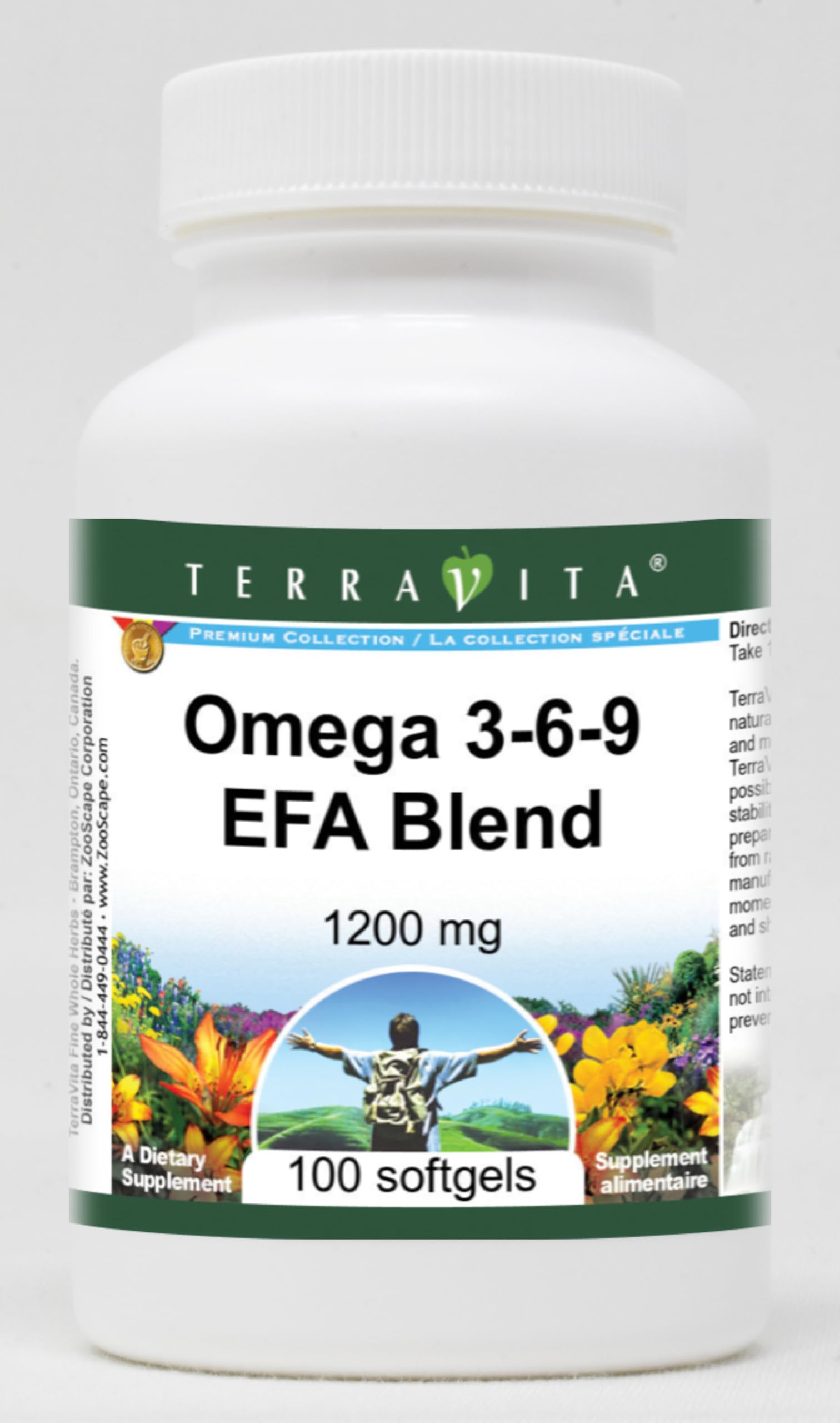 Amazon.com: Omega 3-6-9 EFA Blend - 1200 mg (100 softgels, ZIN